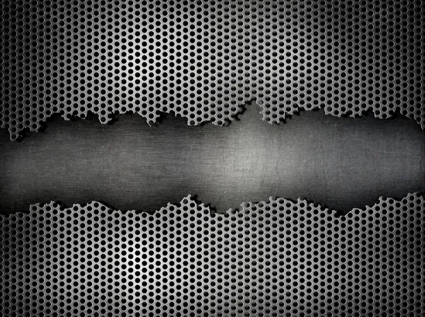 Silver metal grate background