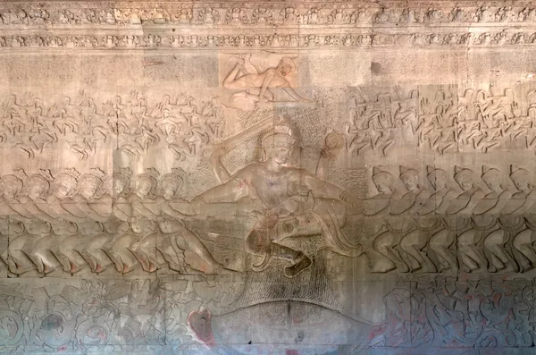 The bas-relief of the Churning of the Sea of Milk