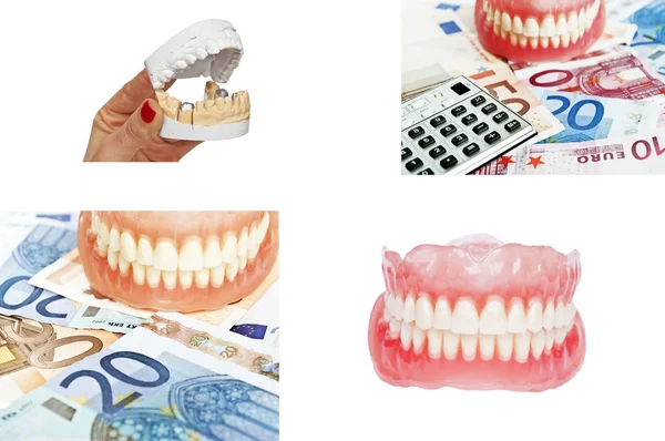 Collection of dentures and dental concept images