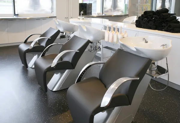 Empty hairdresser salon
