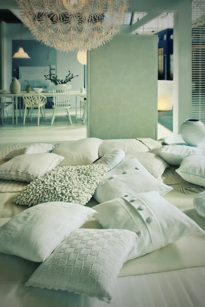 Pillows in living room