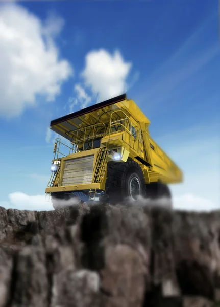 Large earth mover vehicle