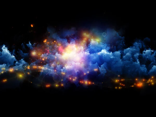 Nebulae of fractal foam