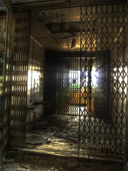 Elevator in an abandoned complex