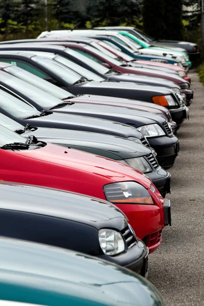 Used cars at auto dealers. used car trade