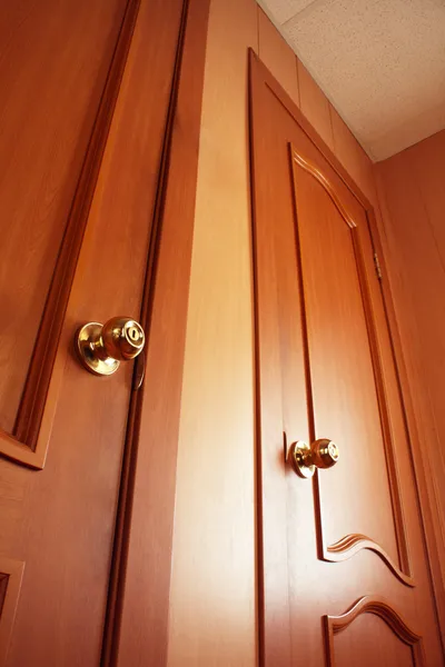 Wooden door. Interior, photo