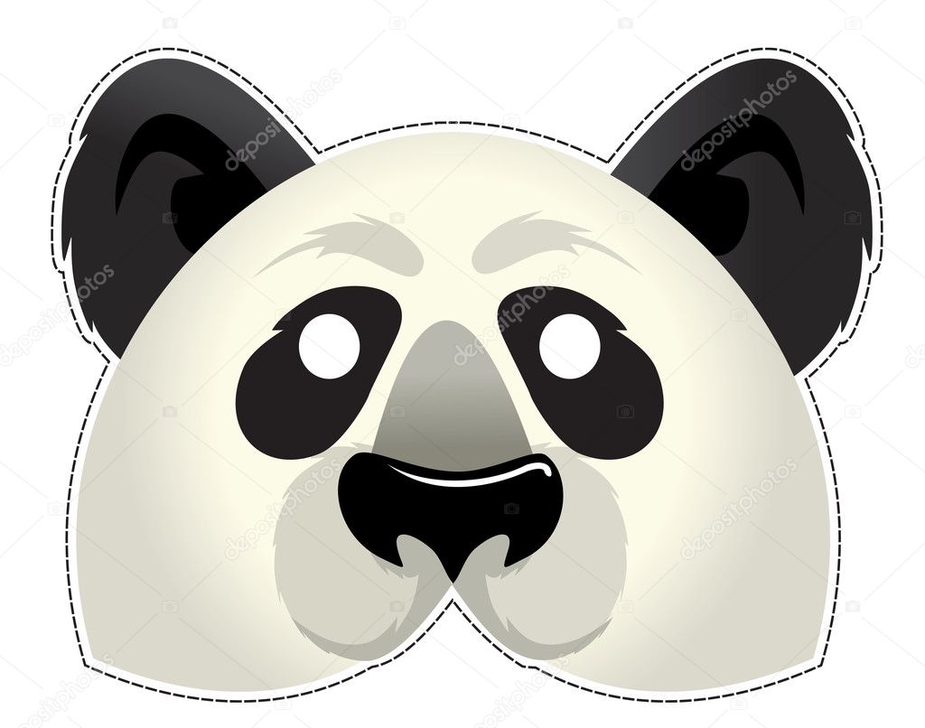 Panda mask — Stock Vector © YurikswO #8245333