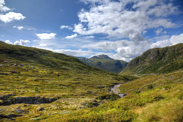Beautiful landscape of norwegian mountains, scandinavian Europe.