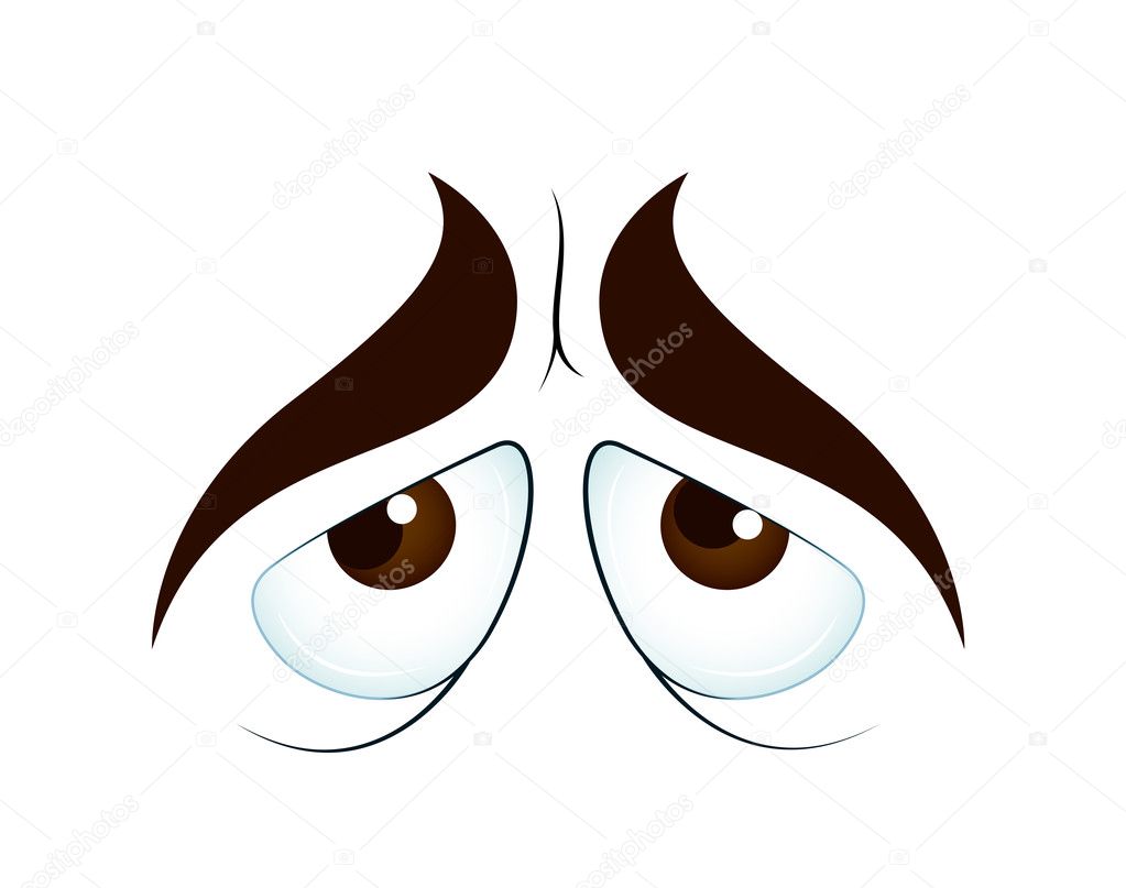 Sad Cartoon Eyes — Stock Vector © baavli #10202067