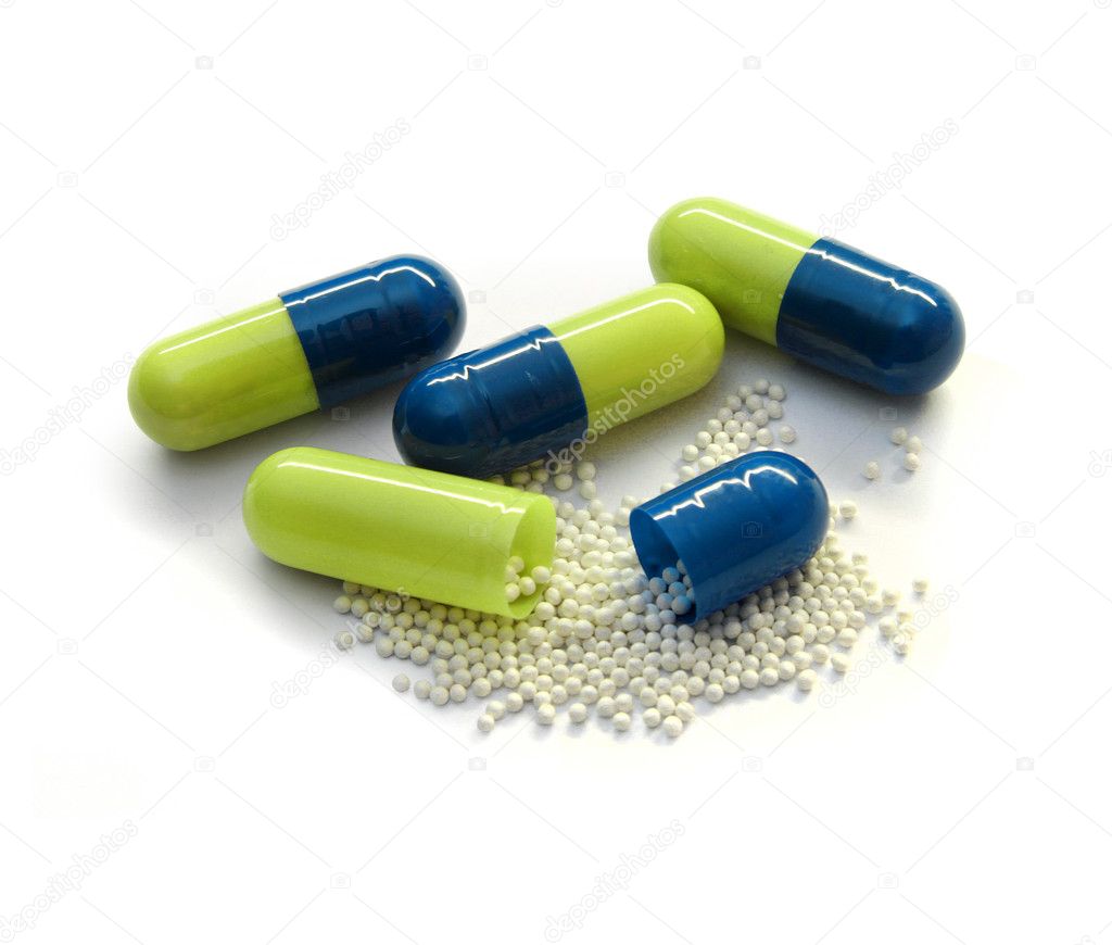 Medicine capsule open — Stock Photo © anterovium 9337509