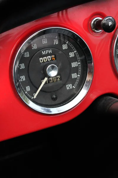 Classic car speedometer