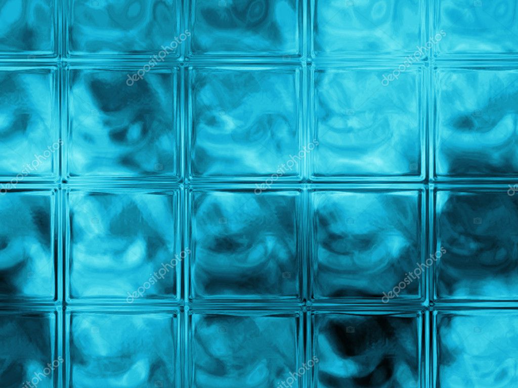 Blue glass block design for background — Stock Photo © njene 8449312