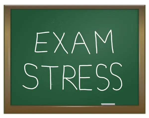 Exam stress concept.