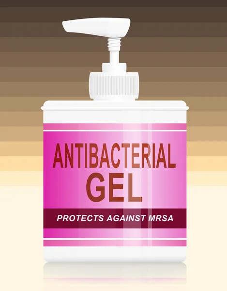 Antibacterial gel dispenser.