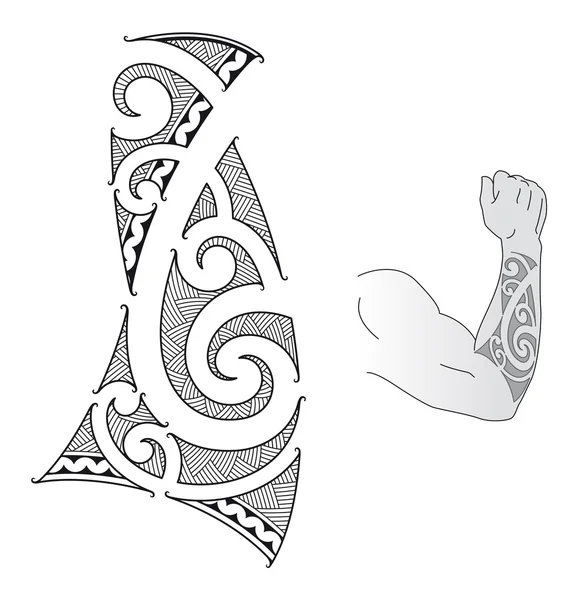 Polynesian Tattoo Designs on Maori Tattoo Design   Stock Vector    Artem Efimov  8899121