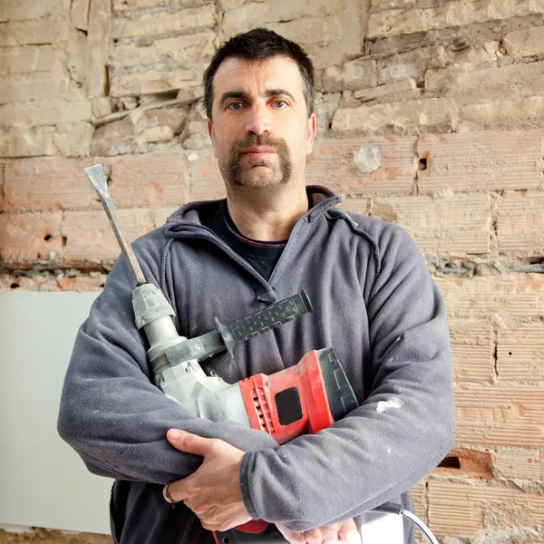 Demolition hammer man mason manual worker