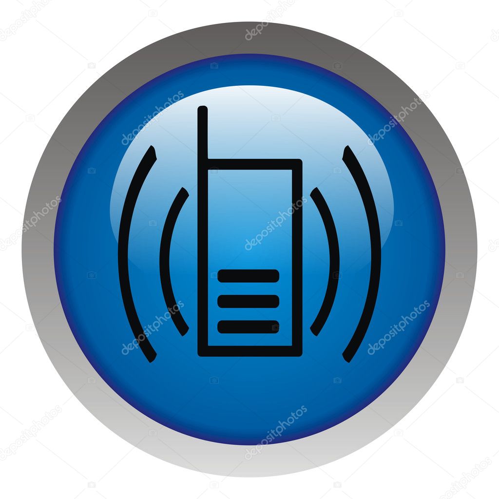 Mobile phone icon — Stock Photo © dacasdo #9699991