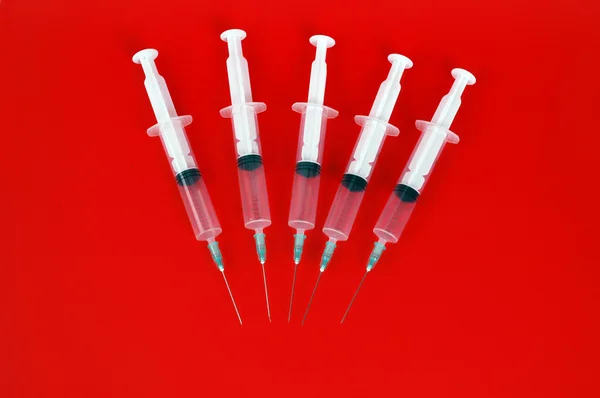 Five hypodermic needle