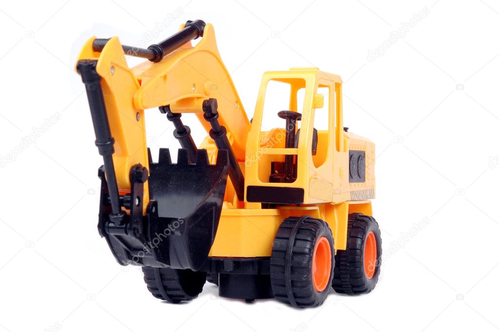 Plastic toy excavator — Stock Photo © tempakul 9928320