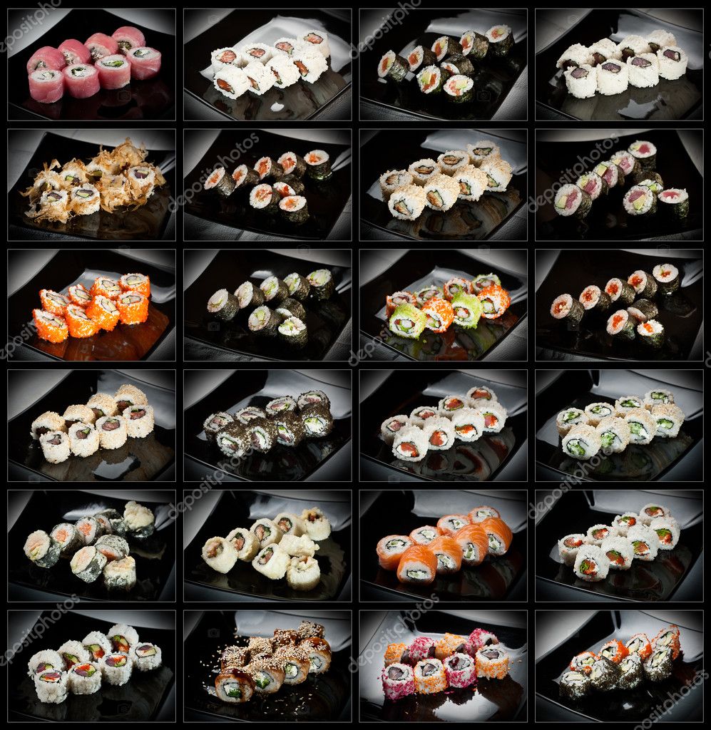 types of flat sushi toppings