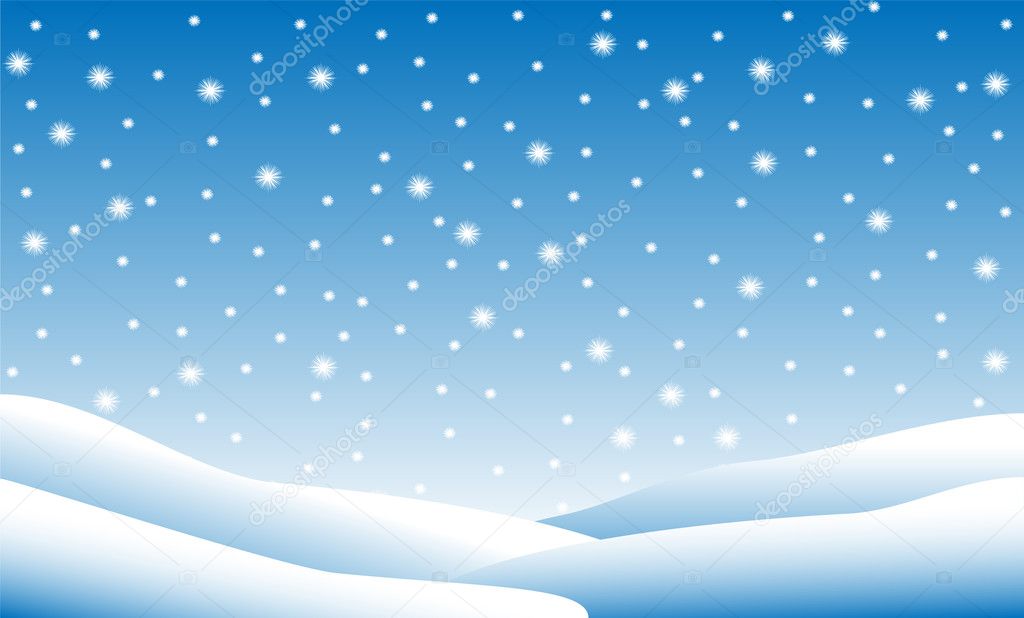clipart of snow falling - photo #44