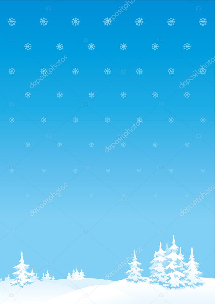 Зимний фон для открытки с новым годом Зимний фон для открытки с новым годом
