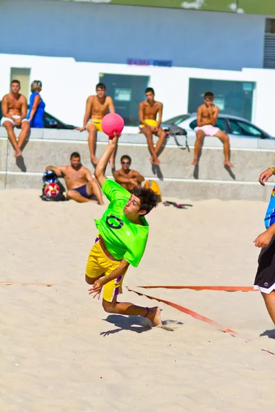 Match of the 19th league of beach handball, Cadiz