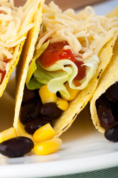Close Up Vegetarian Tacos