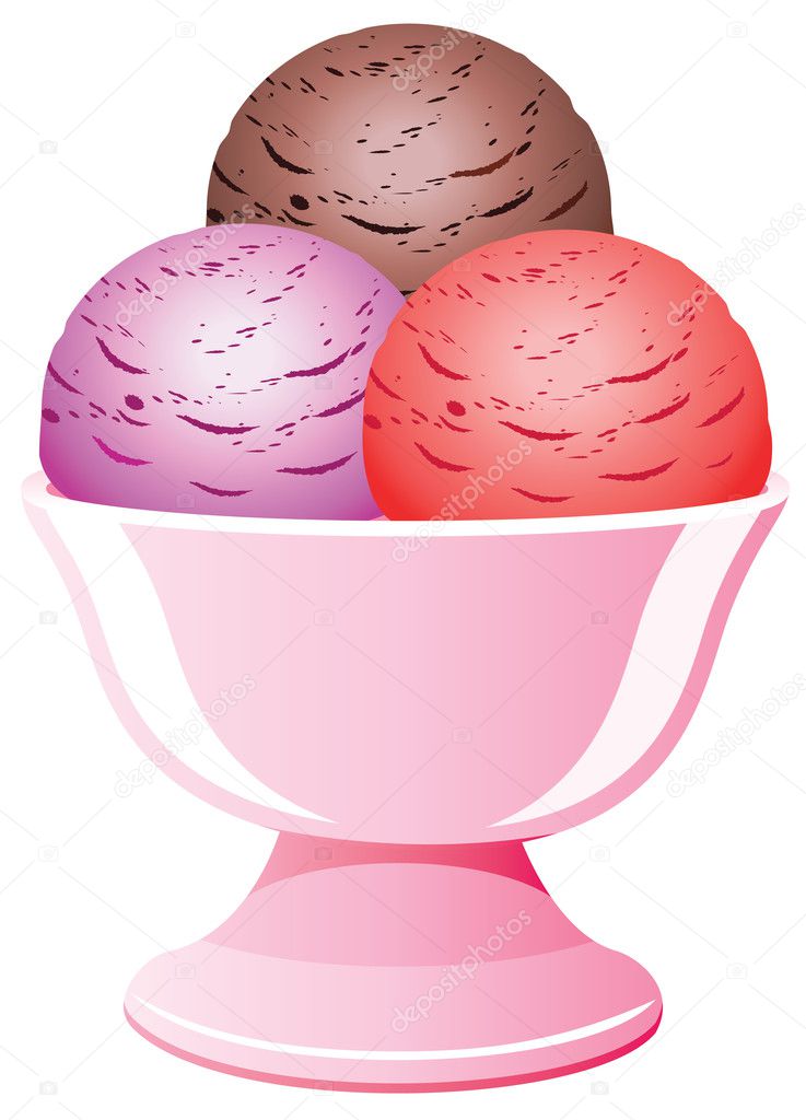 ice cream sundae bowl clipart - photo #22