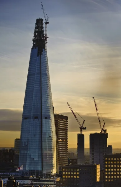 The Shard in London undergoing construction