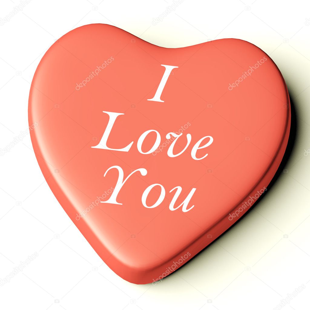 Pink Heart With I Love You As Symbol For Valentines Day — Stock Photo