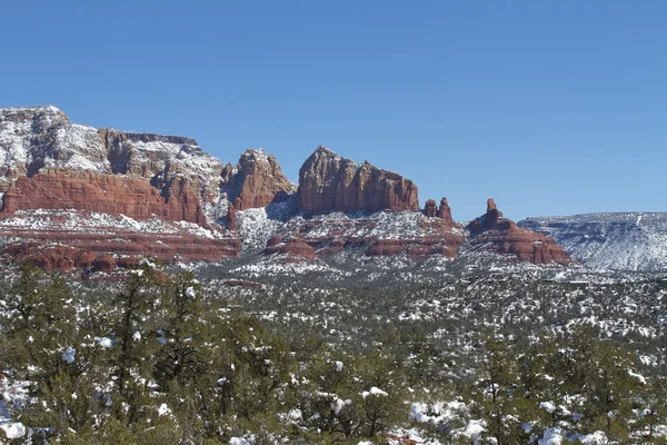 Red Rock Landscape in Winter