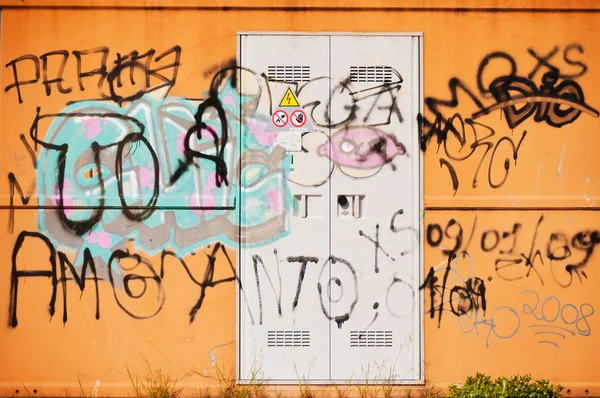 Graffiti - vandalized urban wall
