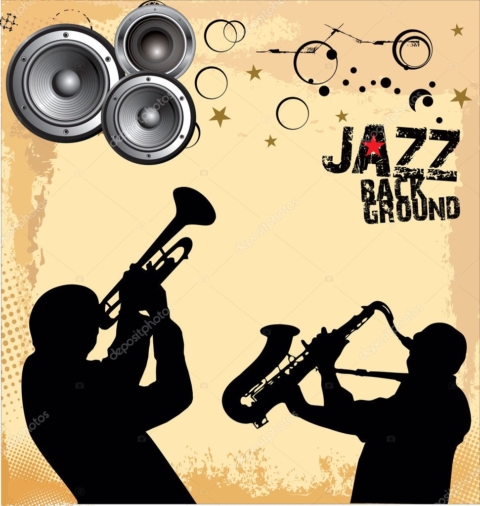 Jazz Music background — Stock Vector © creative4m 10264384