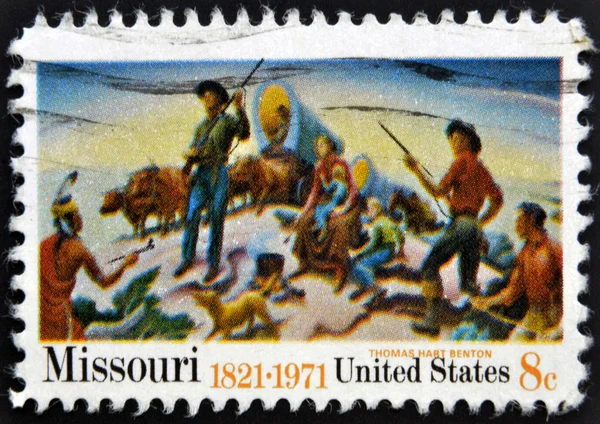 UNITED STATES OF AMERICA - CIRCA 1971: A stamp printed in USA shows picture \