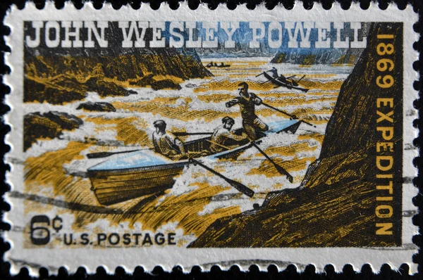 John Wesley Powell Exploring Colorado River