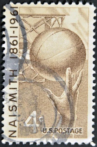 UNITED STATES - CIRCA 1961: stamp printed in United states, shows Basketbal