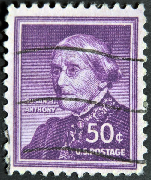 USA - CIRCA 1940: A stamp printed in USA shows portrait of Susan B. Anthony, circa 1940