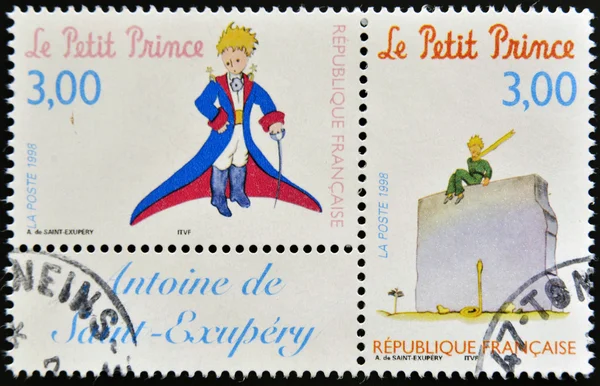 FRANCE - CIRCA 1998: A stamp printed in France shows the little prince, circa 1998