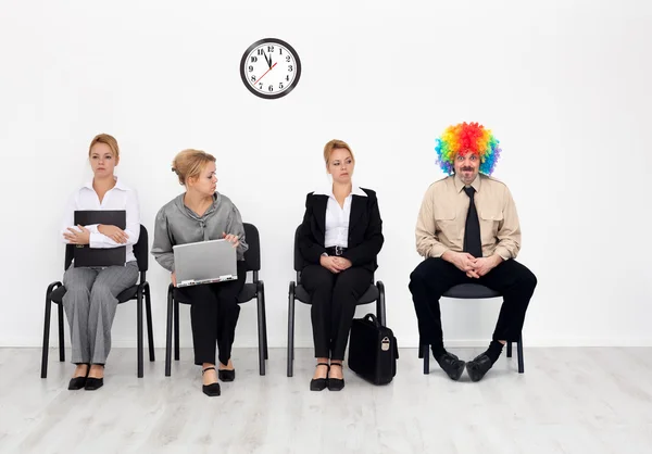 There's one in every crowd - clown among job candidates