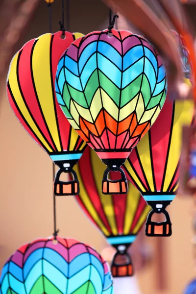 Models of hot air balloons