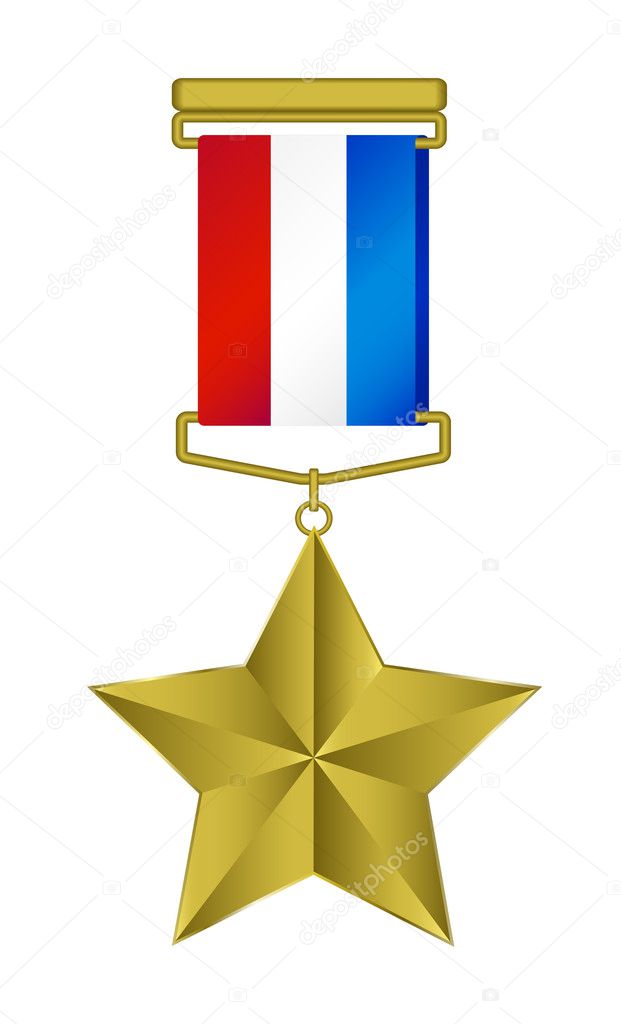 Gold Star Ribbon