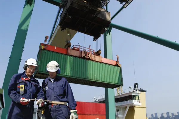 Container port, workers and shipping