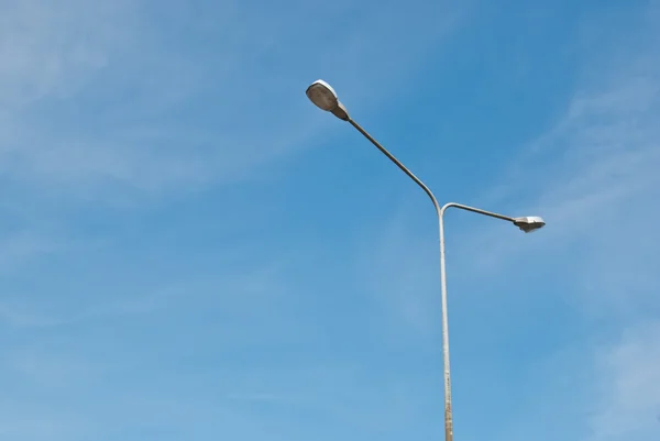 Street light pole on a sunny day