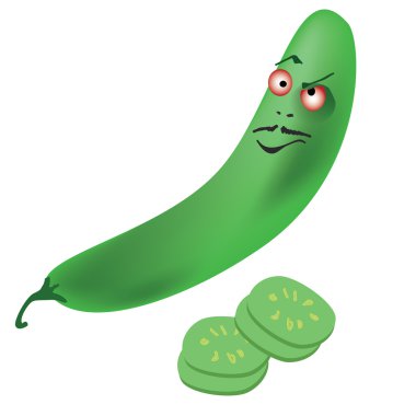 cucumber, mexican, vegetables, food, hero, vegetarian, pieces, characters, person, cartoon