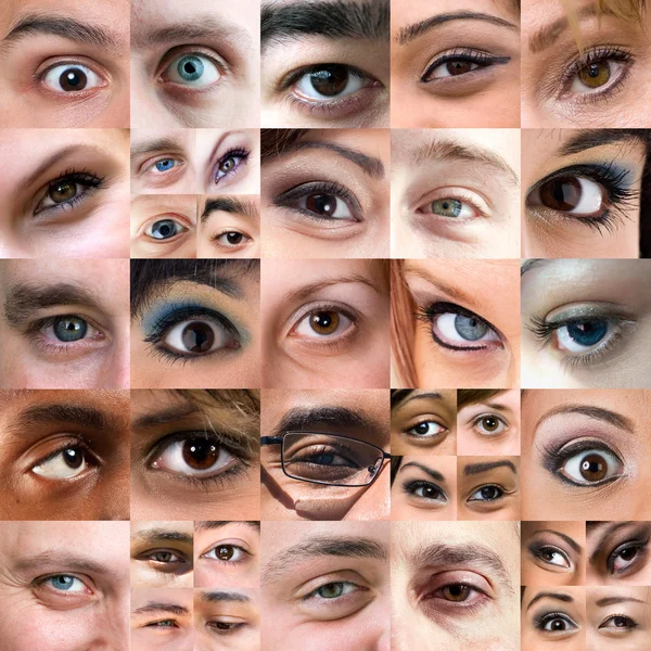 Abstract Variety of Eyes Montage