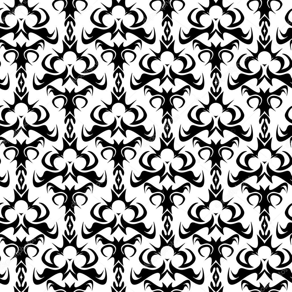 Seamless Vector Damask Pattern Stock Vector Arenacreative