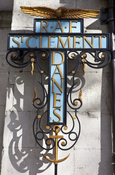 St Clement Danes Church Sign (Central Church to the RAF)
