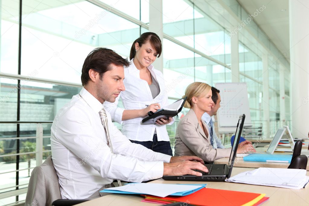 Busy office team — Stock Photo © photography33 8108537