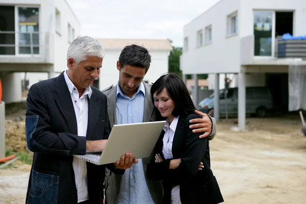 Couple buying their first home